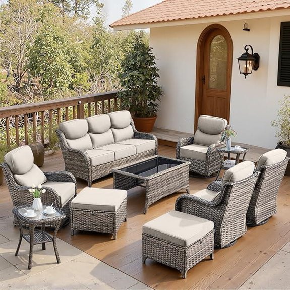Belord 10-Piece Cushioned Patio Furniture Set
