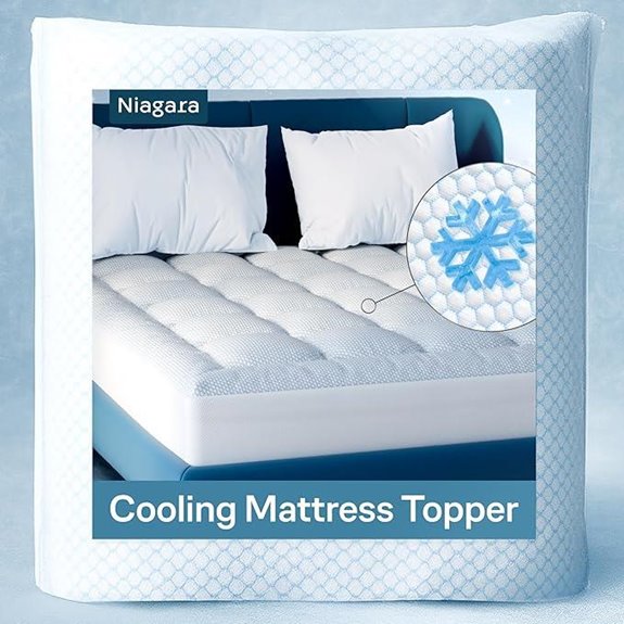 Niagara Cooling Queen Mattress Topper with Deep Pockets