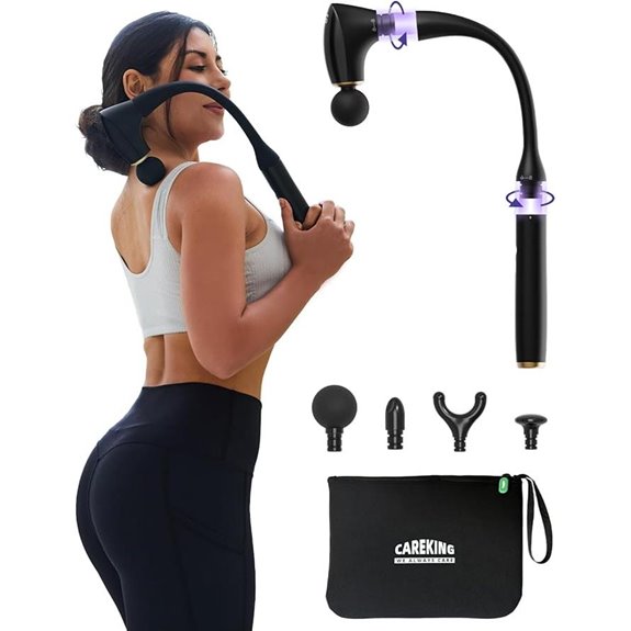 2-in-1 Detachable Percussion Massage Gun with Handle