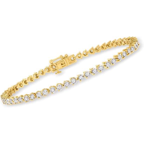 Ross-Simons 1.00 ct. Diamond Tennis Bracelet in Gold