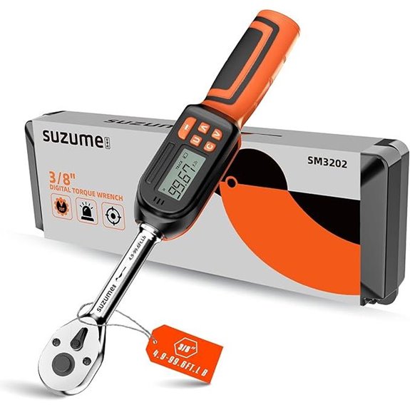SUZUME Digital Torque Wrench 3/8 Drive with Notifications