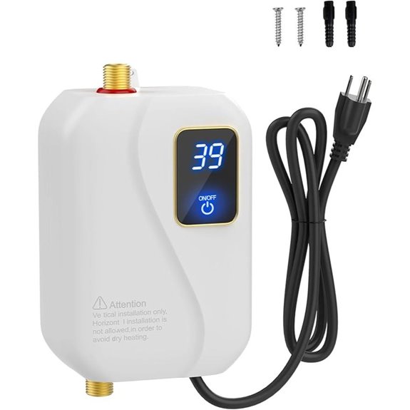 Tankless Electric Water Heater with Digital Display