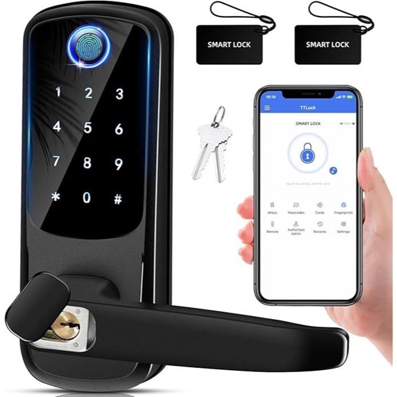 Smart Digital Door Lock with Handle and Keypad
