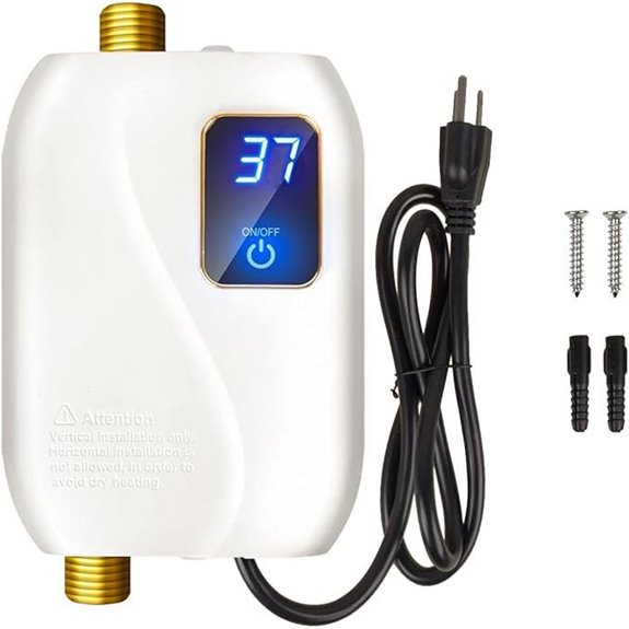 Tankless Electric Water Heater with Digital Display