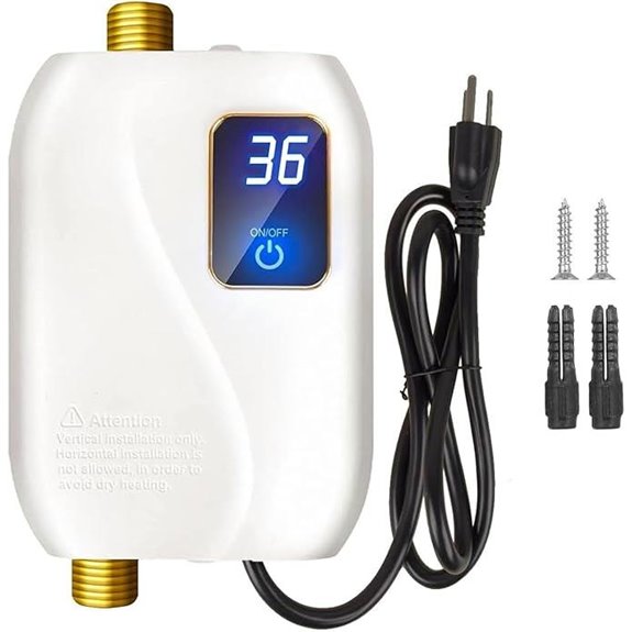 Tankless Electric Water Heater with Digital Display