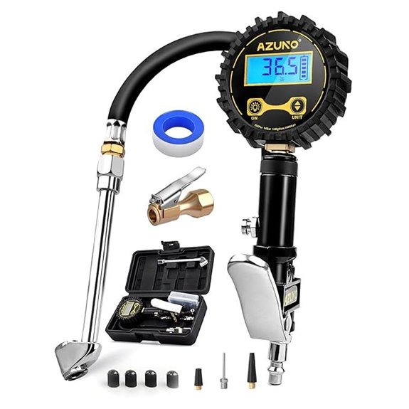 AZUNO Digital Tire Inflator with Pressure Gauge