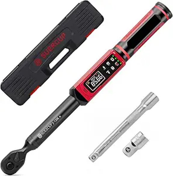 Digital Torque Wrench 1.5-99.6Ft.Lb with Vibration and LED