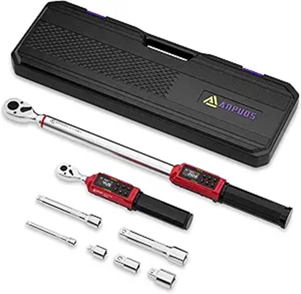 Digital Torque Wrench Set with Vibration Handle (8 pcs)