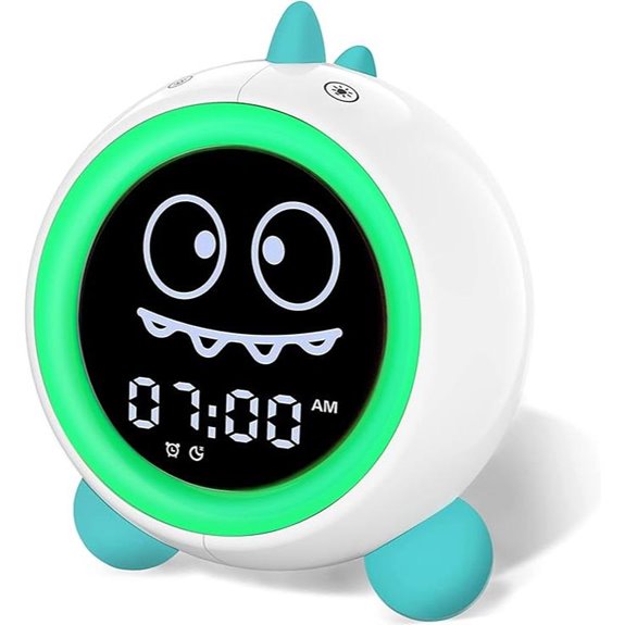 Kids Dinosaur Sleep Training Alarm Clock with Night Light
