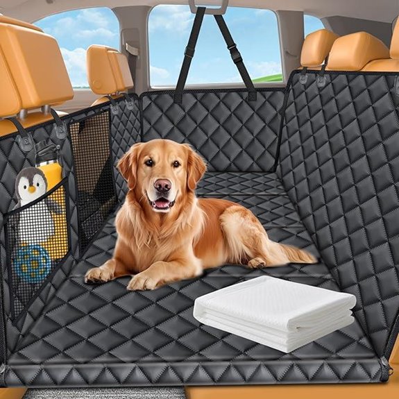 URPOWER Dog Car Seat Cover with Leak-Proof Pee Pad