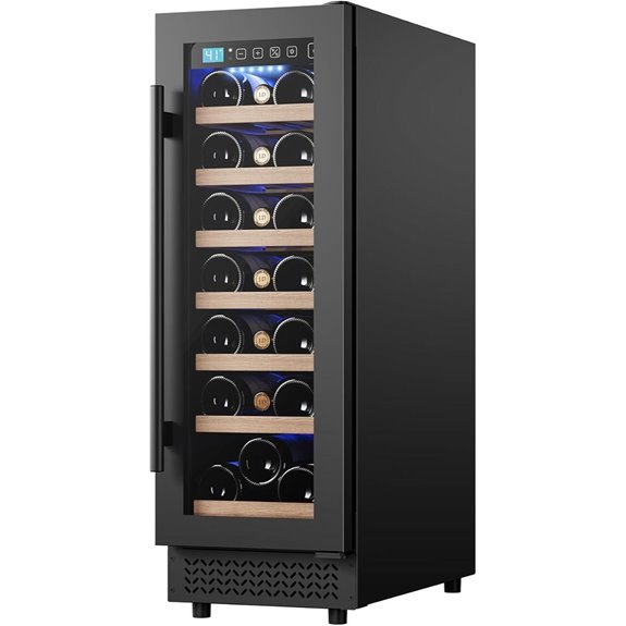 12 Wine Cooler Refrigerator with Double-Layer Glass