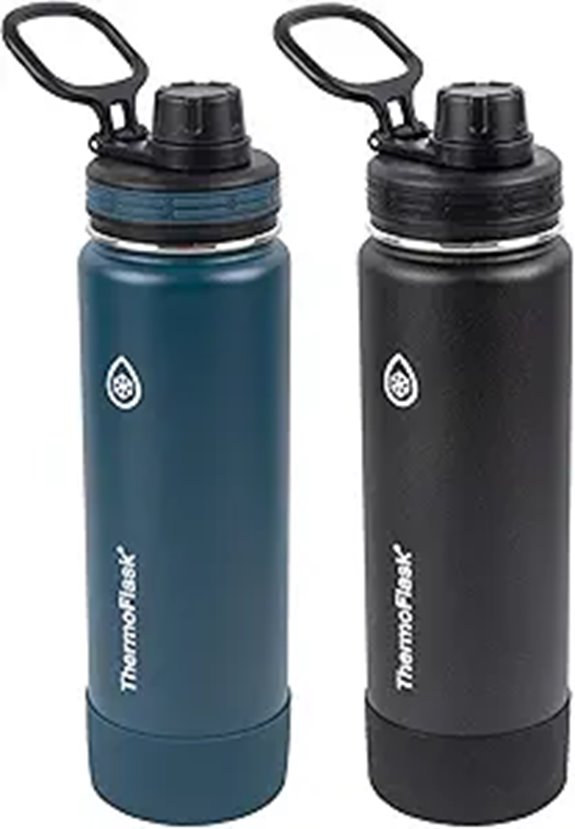 ThermoFlask 24 oz Stainless Steel Water Bottles (2 Pack)