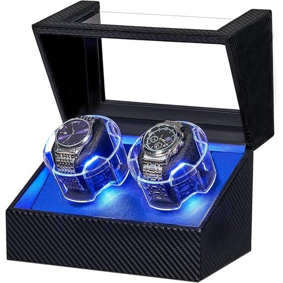 ANWBROAD Double Watch Winder with Quiet Motor
