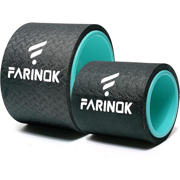 Yoga Wheel Set of 2 for Back Pain Relief & Stretching