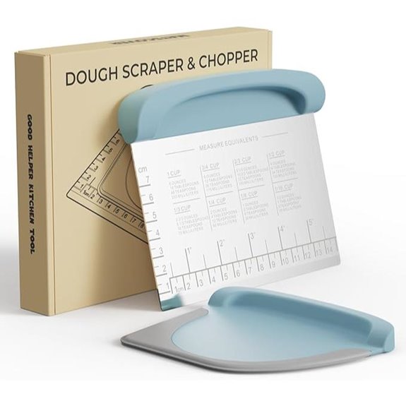 Bench Scraper Dough Cutter Tool with Grip Handles