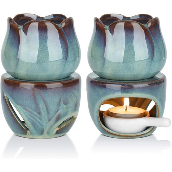 ComSaf Wax Melt Burners Set of 2 Aromatherapy Diffusers