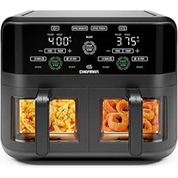 CHEFMAN 6 Qt Dual Basket Air Fryer Oven