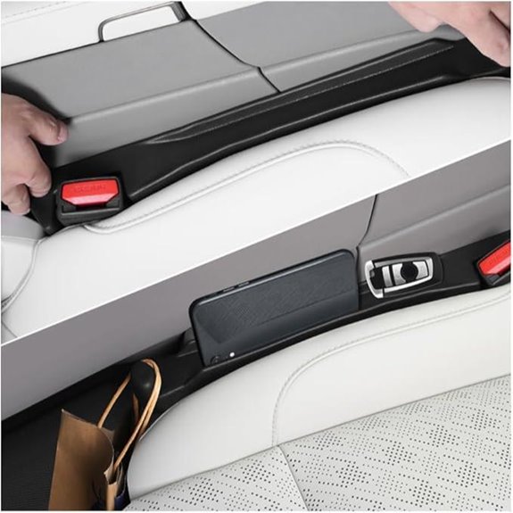2-Pack Car Seat Gap Filler Organizer (Black)
