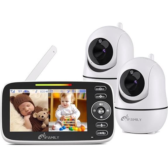 iFamily Split Screen Baby Monitor with 2 Cameras
