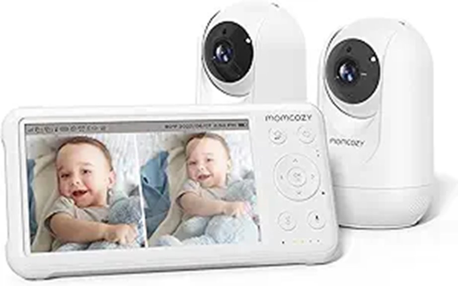 Momcozy 2-Camera Baby Monitor with Night Vision