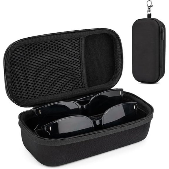 Double Eyeglasses Case Travel Organizer