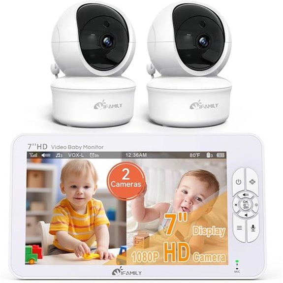 iFamily 7 Baby Monitor with 2 HD Cameras