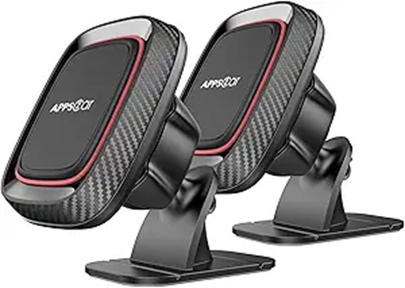 2 Pack Magnetic Car Phone Holders with Strong Magnet