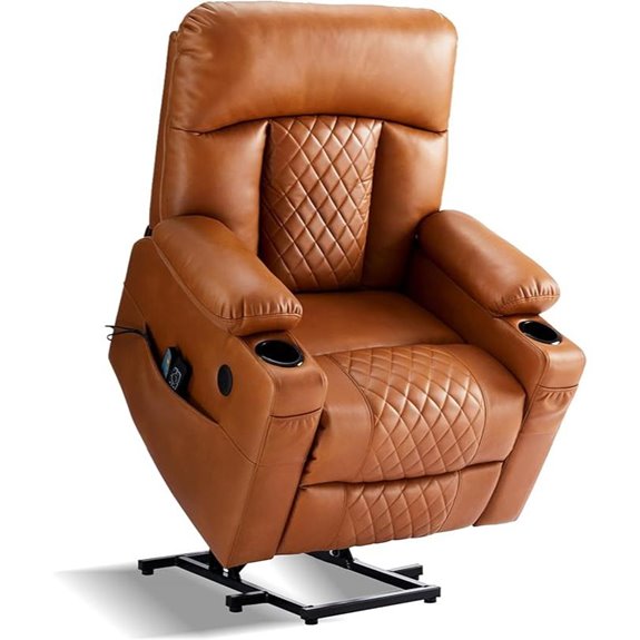 Dual Motor Recliner Chair with Heat Massage & USB