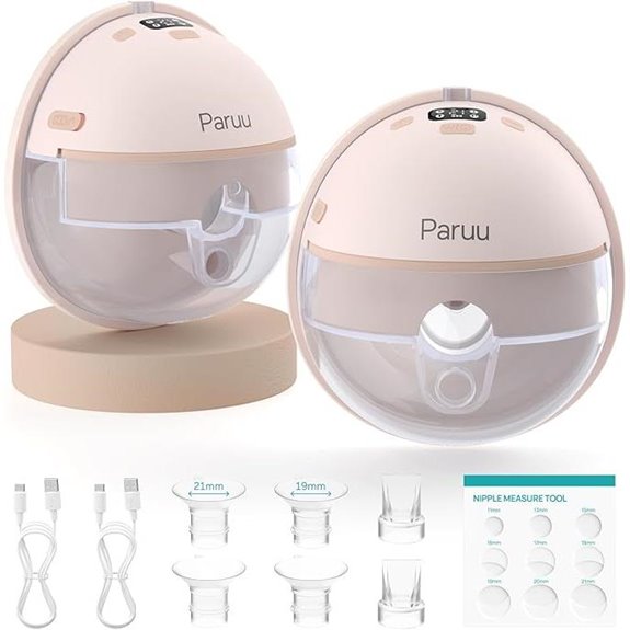 Paruu Wearable Breast Pump P16 Dual Pack