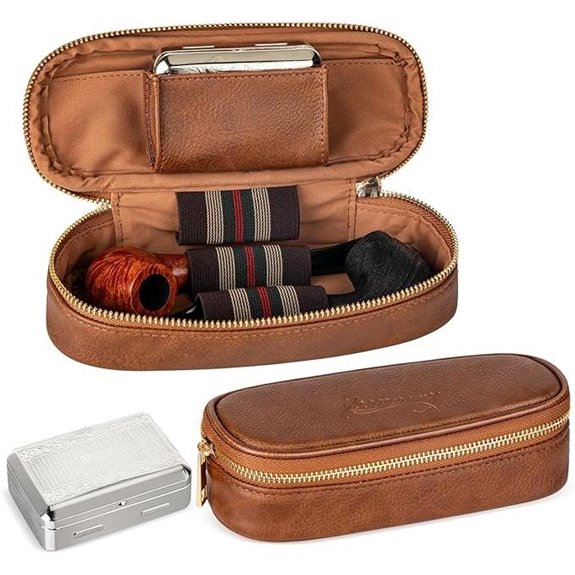 Pipe Pouch for 2 Pipes and Accessories