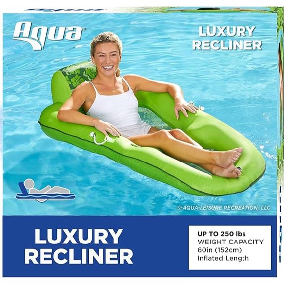 Aqua Campania 2-in-1 Pool Float Lounge with Cupholder