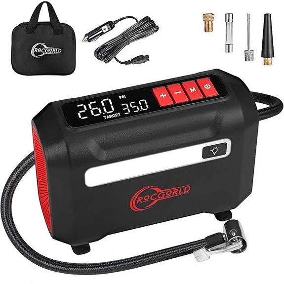 R8 Portable Air Compressor with Dual Digital Screen