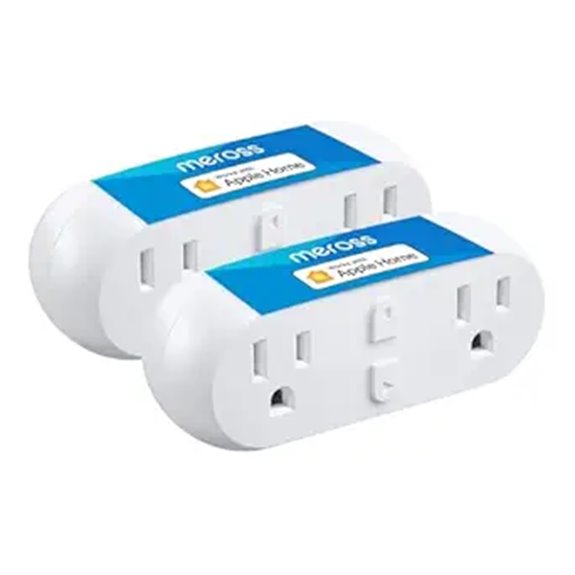 Meross Dual WiFi Smart Plug 2-Pack with Voice Control