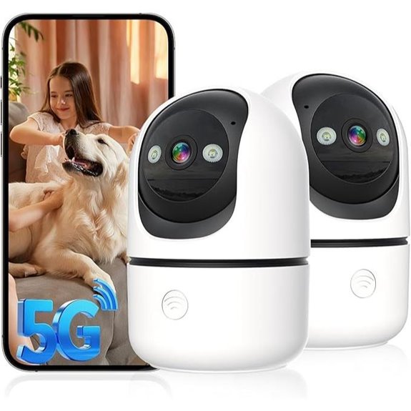 2-Pack 2K WiFi Security Cameras with Night Vision