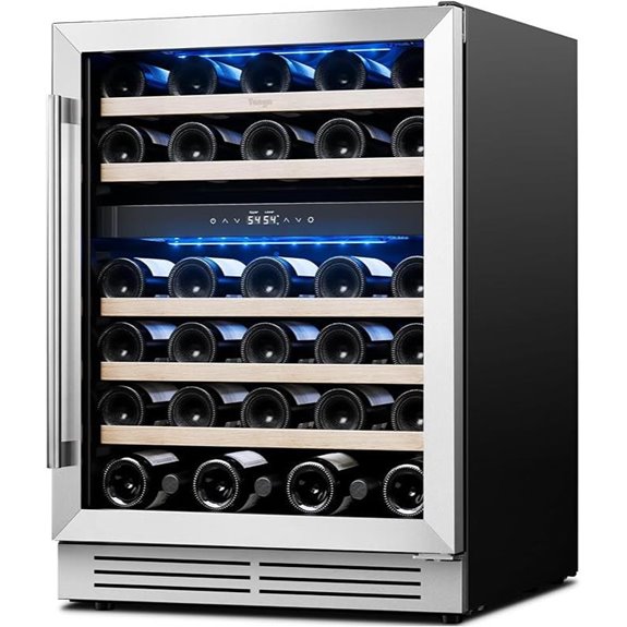 Yeego 24-Inch Dual Zone Wine Cooler Fridge