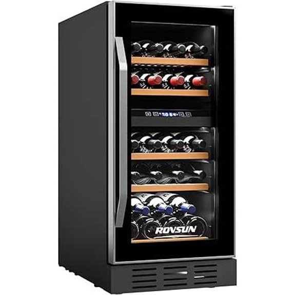 ROVSUN 26-Bottle Dual Zone Wine & Beverage Cooler