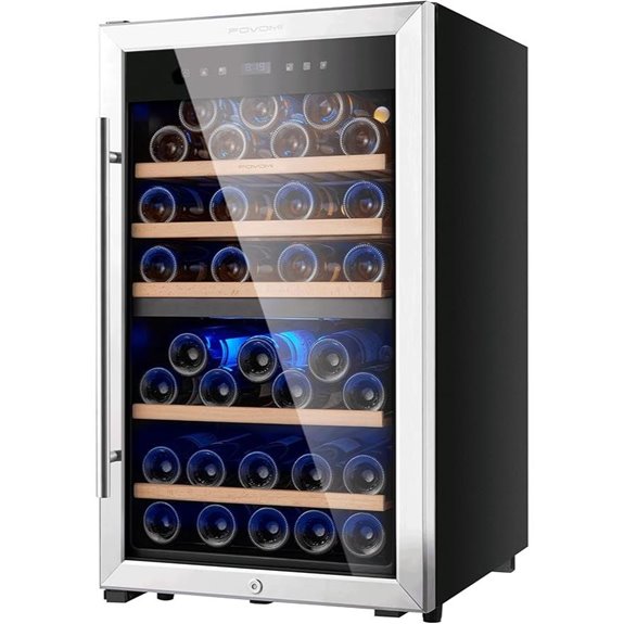 Dual Zone 52-Bottle Wine Cooler Refrigerator
