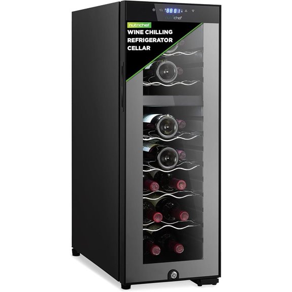 Nutrichef 18-Bottle Dual Zone Wine Cooler