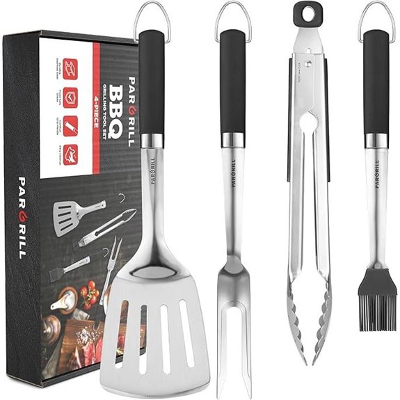 Heavy Duty BBQ Grill Set with Utensils