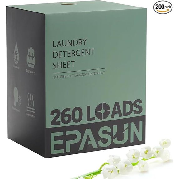 Eco-Friendly Laundry Detergent Sheets 260 Loads