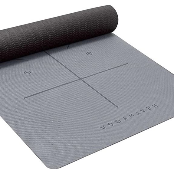 Heathyoga Eco Yoga Mat with Alignment System