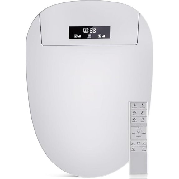 Electric Bidet Toilet Seat with Remote and Warm Features