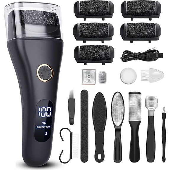 Electric Foot File Callus Remover Pedicure Kit