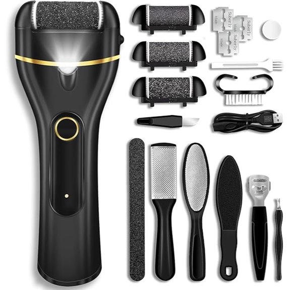 Electric Foot Callus Remover with 3 Rollers
