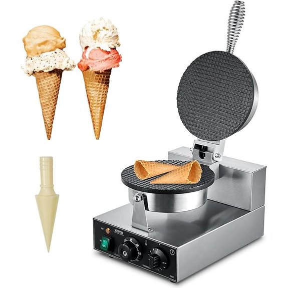 VEVOR Electric Ice Cream Cone Maker with Controls