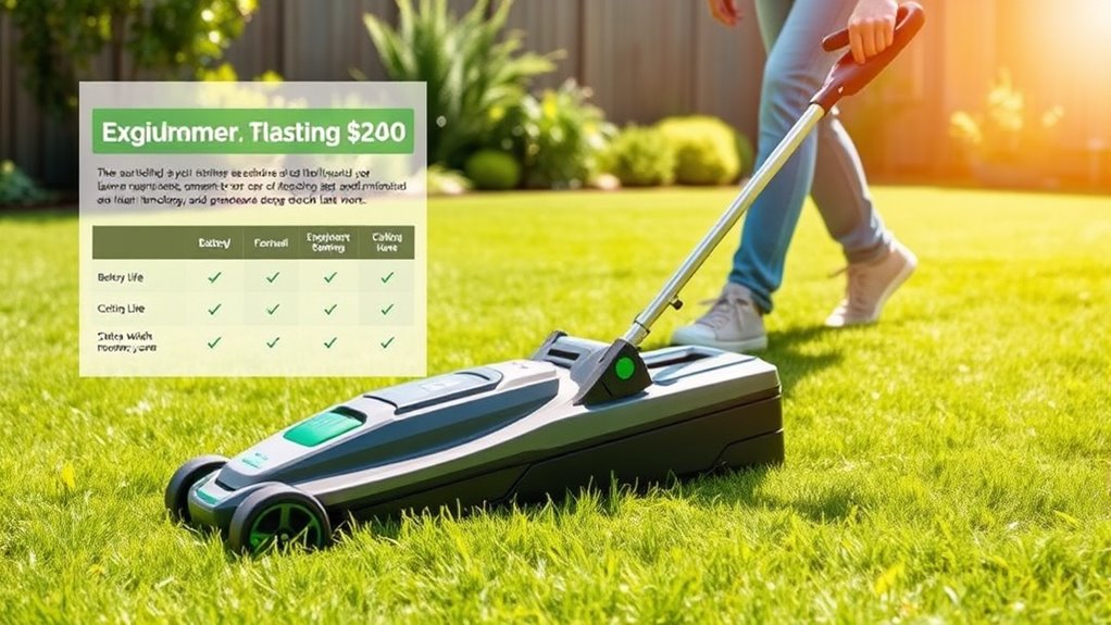 electric mower selection criteria