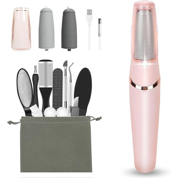 Haootadiy Electric Foot Callus Remover Pedicure Kit