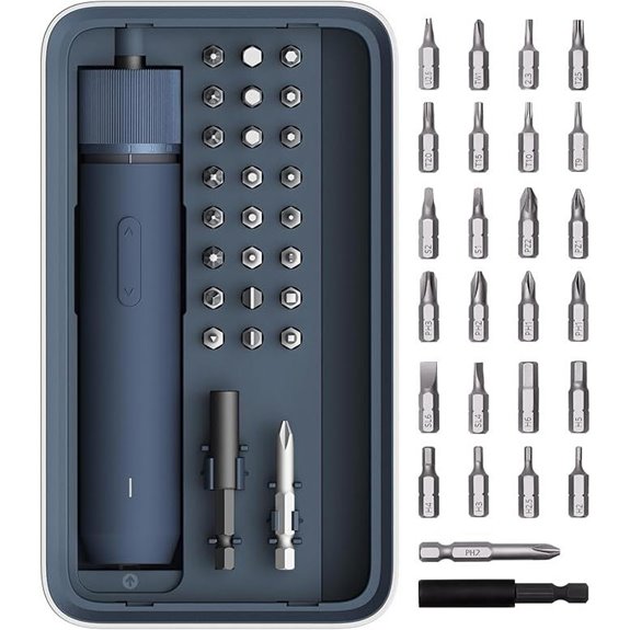 HOTO Electric Screwdriver Kit with 25 Bits and LED