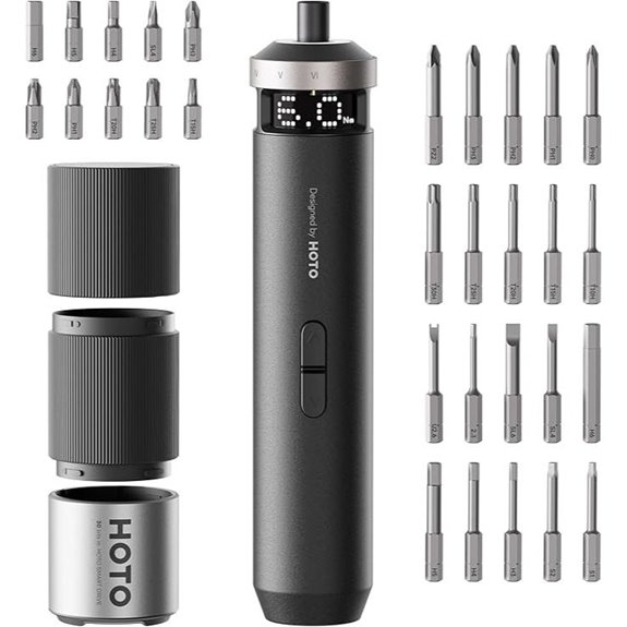 HOTO PixelDrive Electric Screwdriver Set with Smart Display
