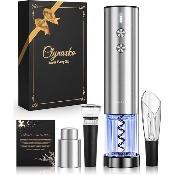Electric Wine Opener Set with Accessories and Gift Box